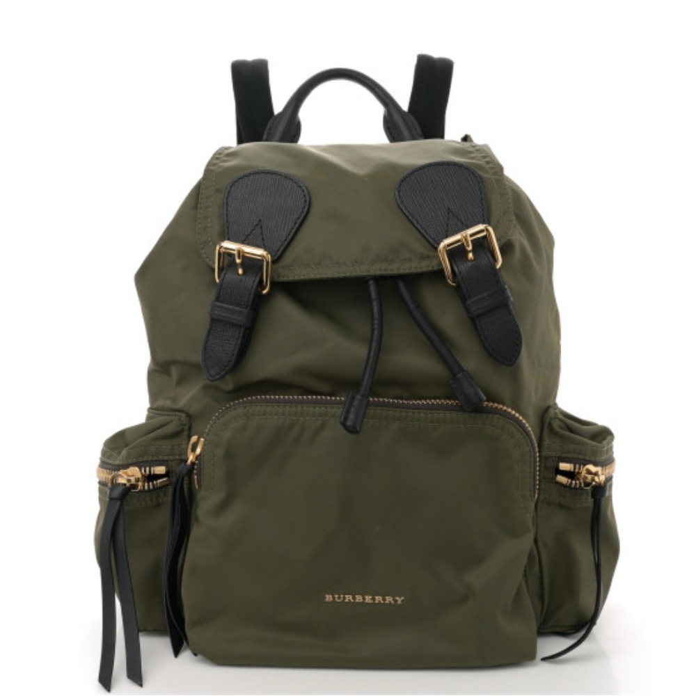 Burberry Olive Green Backpack